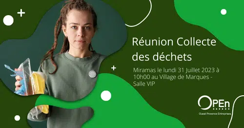 Réunion Collecte des déchets – Miramas le lundi 31 Juillet 2023 à 10h00 au Village de Marques – Salle VIP